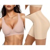 OEAK Womens Deep V Bras Wireless Bras & Tummy Control Shapewear for Women Seamless Nude XXL