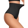 OEAK Womens Tummy Control Shapewear Seamless High Waisted Girdle BLK M