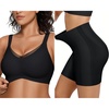 OEAK Womens Wireless Bras V Mesh Comfortable & Tummy Control Shapewear Black 3XL