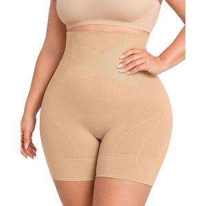 OEAK Women Shapewear Tummy Control Body Shaper Shorts Plus Underwear(Sand)