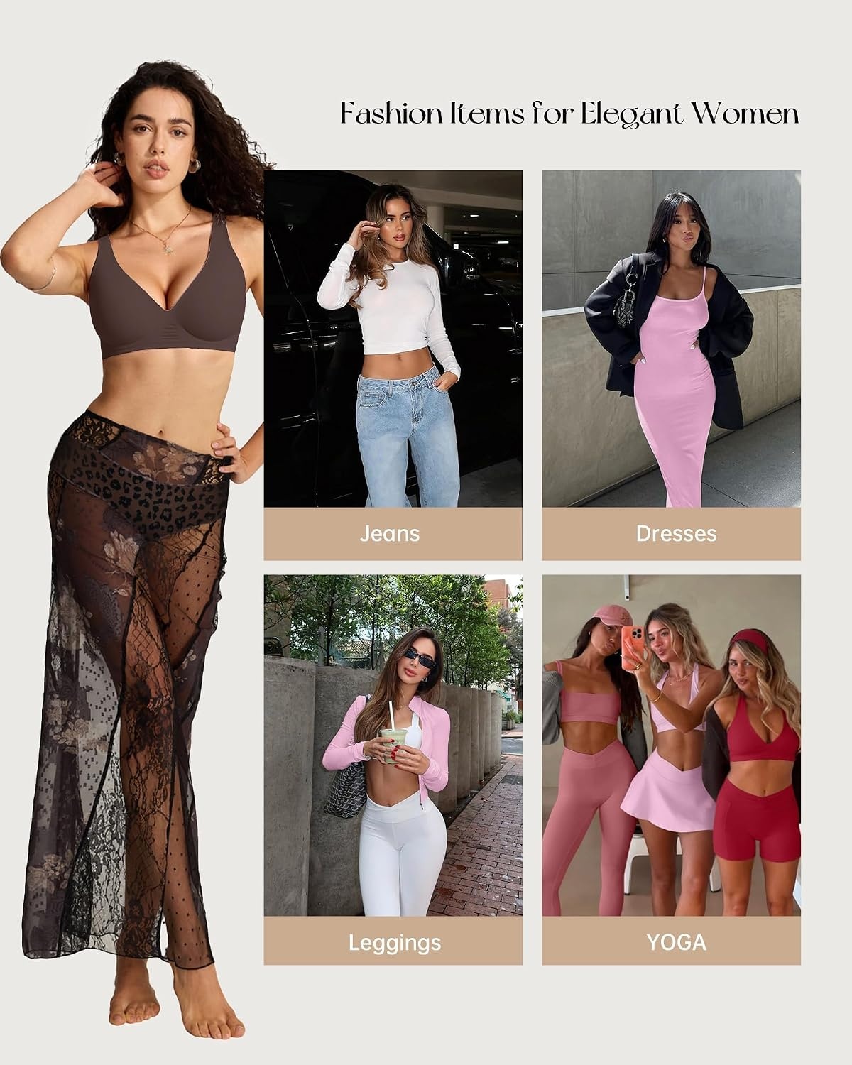 image:imageOEAK Seamless Thongs for Women Invisible Thongs No Show Thong Panty Liners Tangas Comfortable Workout GStrings UnderwearLeopard Coffee