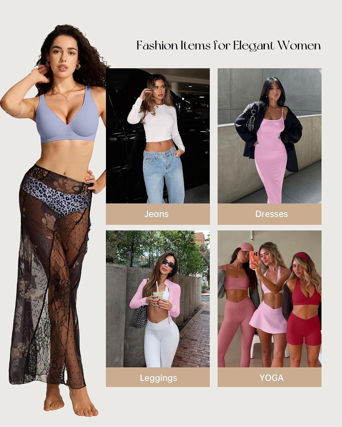 image:imageOEAK Seamless Thongs for Women Invisible Thongs No Show Thong Panty Liners Tangas Comfortable Workout GStrings UnderwearLeopard Grey