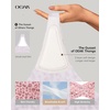 OEAK Seamless Thongs for Women Invisible Thongs No Show Thong Panty Liners Tangas Comfortable Workout G-Strings Underwear(Leopard Pink)