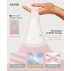 OEAK Seamless Thongs for Women Invisible Thongs No Show Thong Panty Liners Tangas Comfortable Workout G-Strings Underwear(Peach Pink)
