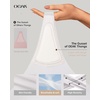 OEAK Seamless Thongs for Women Invisible Thongs No Show Thong Panty Liners Tangas Comfortable Workout G-Strings Underwear(White)