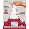 OEAK Seamless Thongs for Women Invisible Thongs No Show Thong Panty Liners Tangas Comfortable Workout G-Strings Underwear(Wine Red)