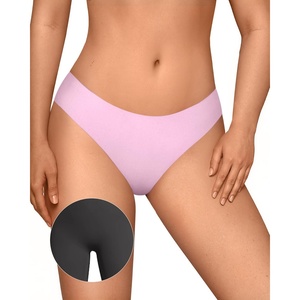 OEAK Seamless Thongs for Women Invisible Thongs No Show Thong Panty Liners Tangas Comfortable Workout G-Strings Underwear(Cherry Blossom)